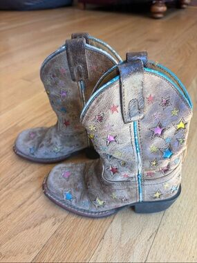 Dan Post Starry Leather Cowboy Boots